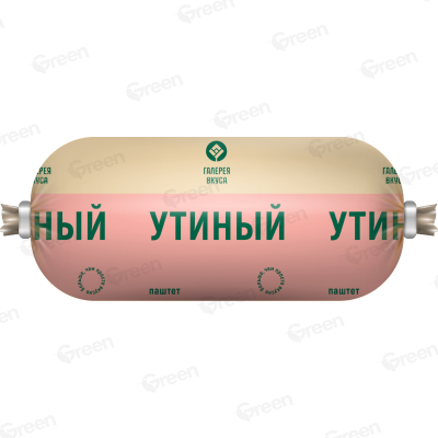 Изделие кулинарное из мяса и субпродуктов птицы вареное. Паштет Утиный охлажденный, оболочка